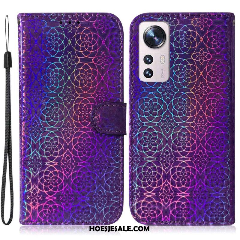 Folio-hoesje voor Xiaomi 12 / 12X Disco-stijl