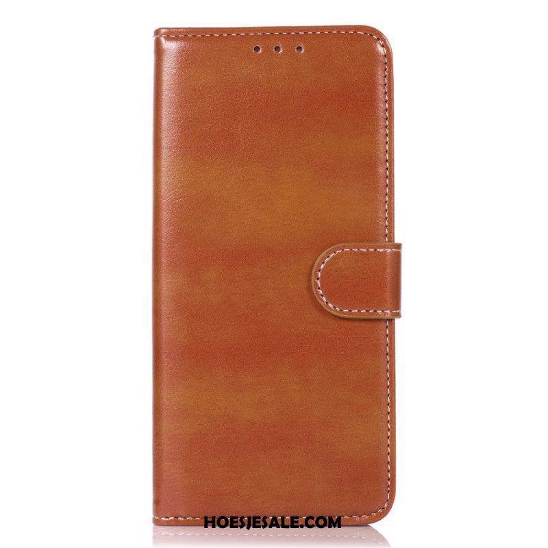 Folio-hoesje voor Xiaomi 12 Pro Couture-leereffect