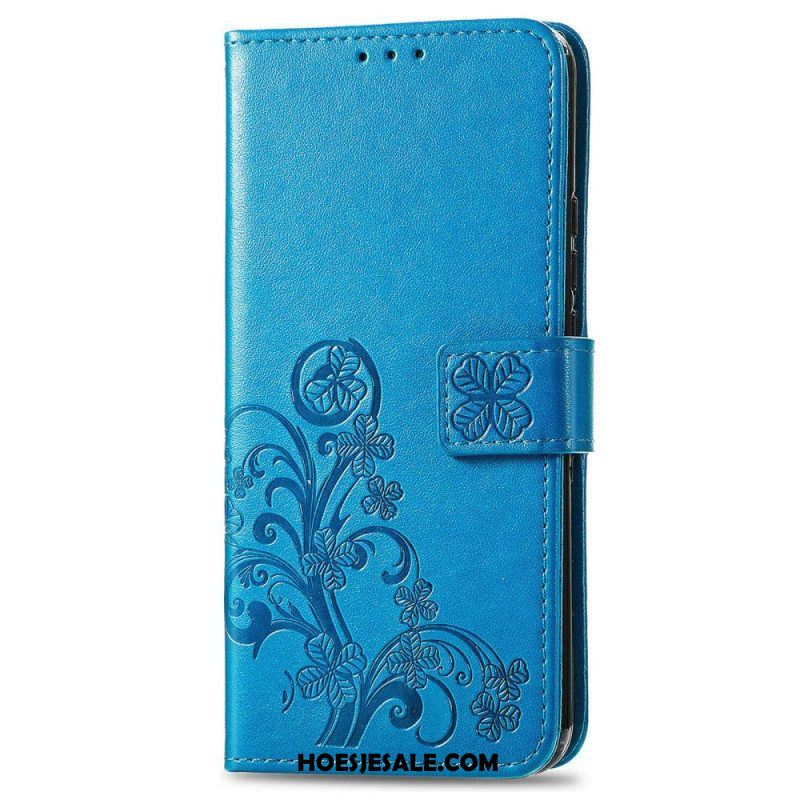 Folio-hoesje voor Xiaomi 12T / 12T Pro Met Ketting Bloemen Met Kleine Bandjes