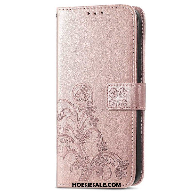 Folio-hoesje voor Xiaomi 12T / 12T Pro Met Ketting Bloemen Met Kleine Bandjes