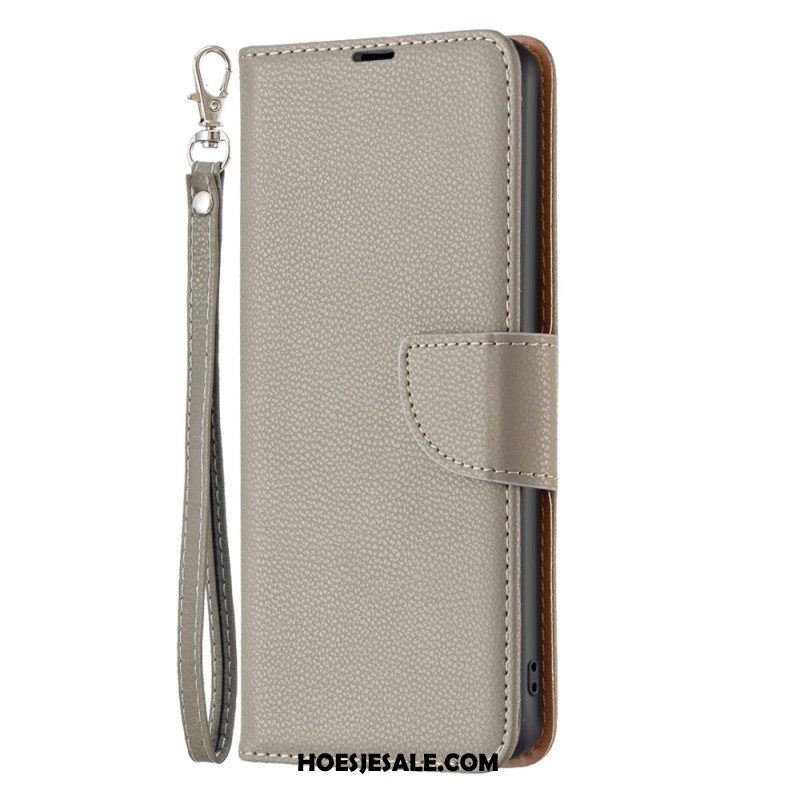 Folio-hoesje voor Xiaomi 13 Lite Lychee Schuine Sluiting