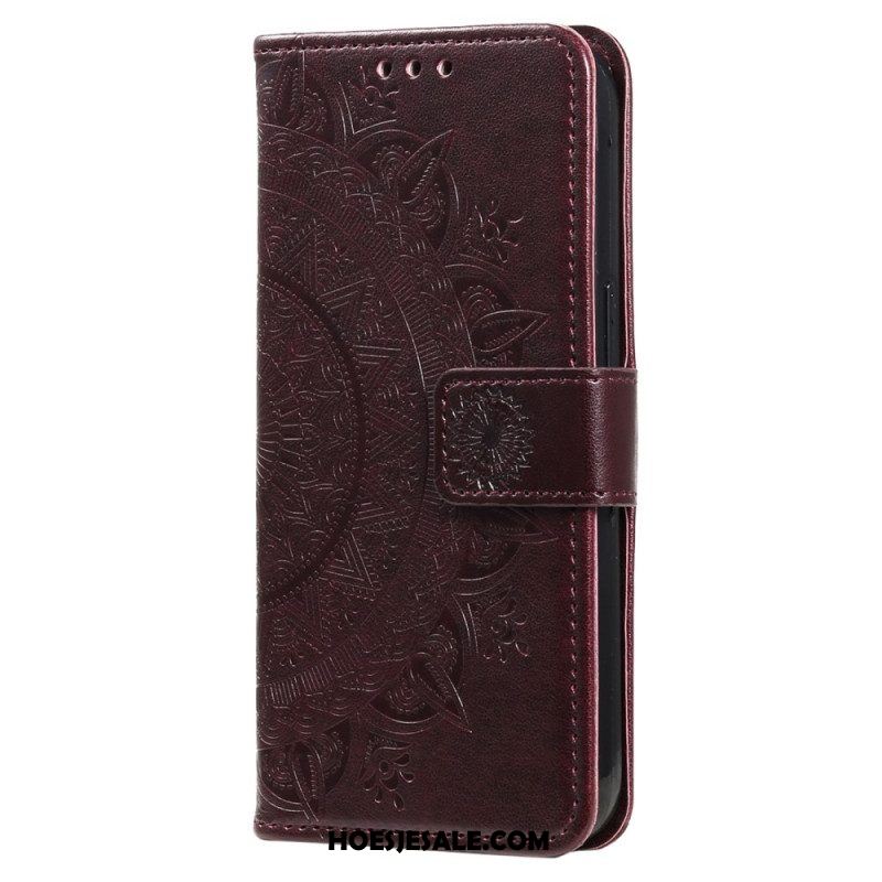 Folio-hoesje voor Xiaomi 13 Pro Mandala Zon Met Lanyard