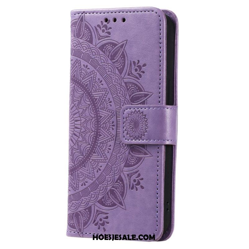 Folio-hoesje voor Xiaomi 13 Pro Mandala Zon Met Lanyard