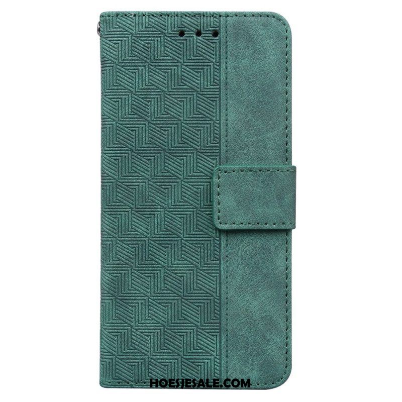 Folio-hoesje voor Xiaomi Redmi Note 11 / 11S Met Ketting Patroon Met Bandjes