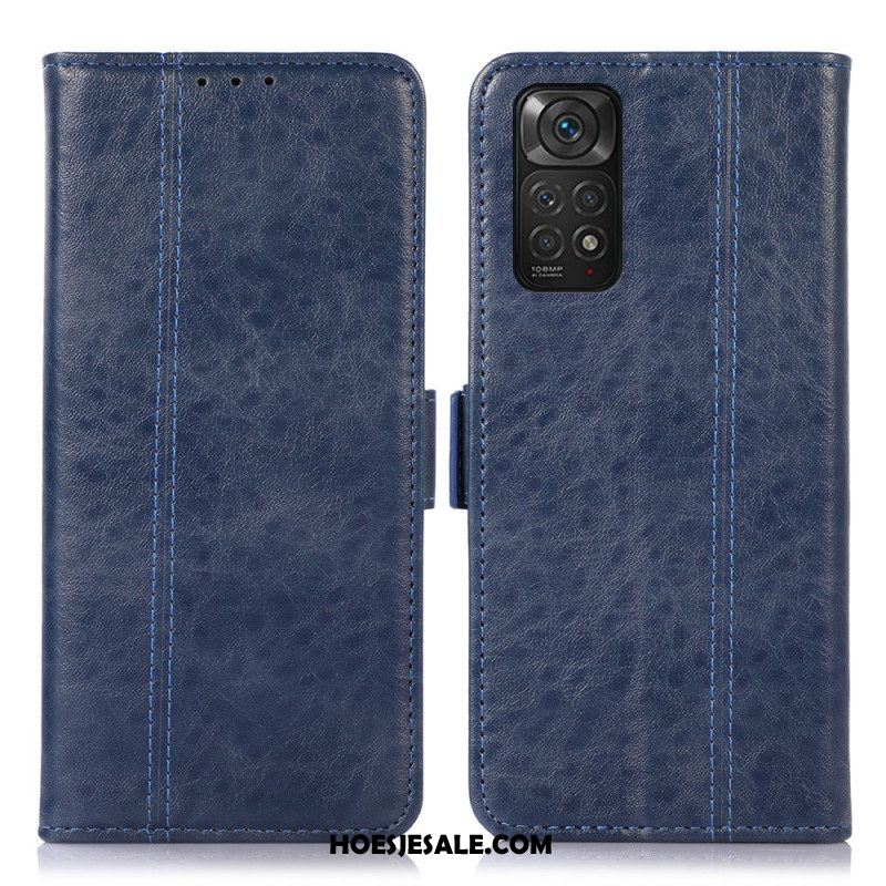 Folio-hoesje voor Xiaomi Redmi Note 11 / 11S Subtiele Stiksels