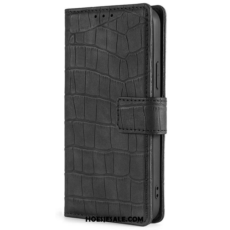 Folio-hoesje voor Xiaomi Redmi Note 11 Pro / 11 Pro 5G Skin-touch-krokodil