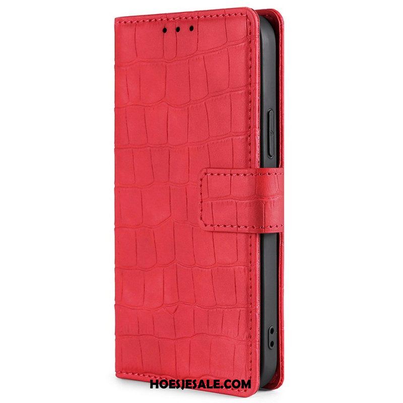 Folio-hoesje voor Xiaomi Redmi Note 11 Pro / 11 Pro 5G Skin-touch-krokodil