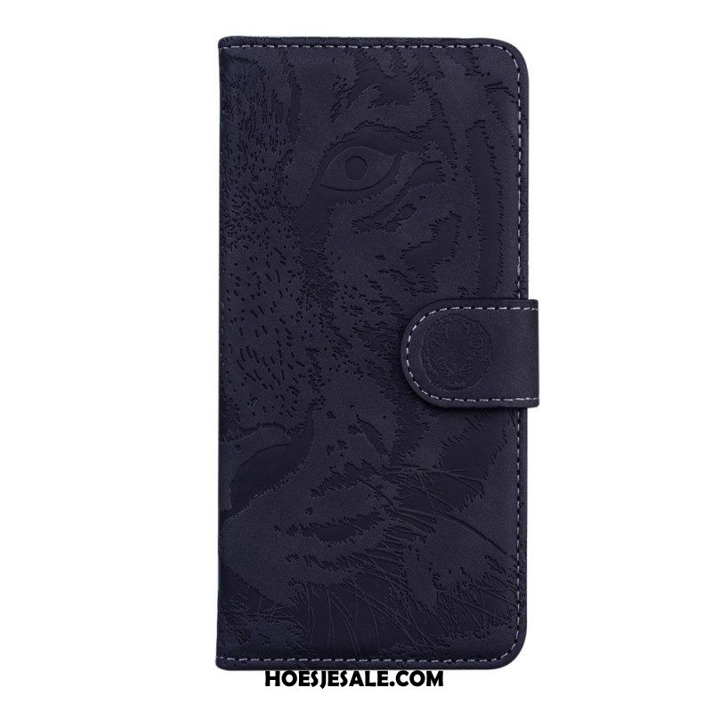 Folio-hoesje voor Xiaomi Redmi Note 11 Pro / 11 Pro 5G Tijger Voetafdruk