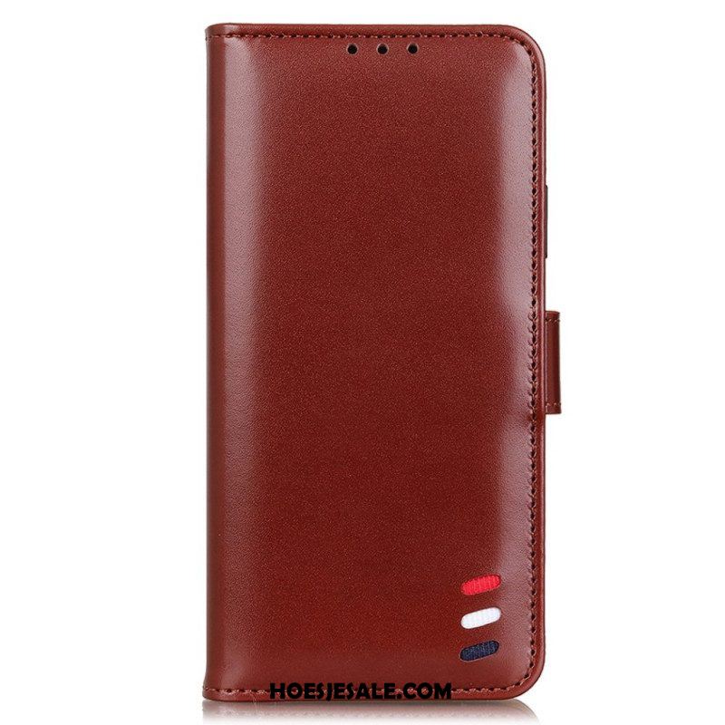 Folio-hoesje voor Xiaomi Redmi Note 11 Pro Plus 5G Driekleurig Leereffect