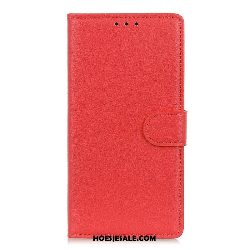 Folio-hoesje voor Xiaomi Redmi Note 11 Pro Plus 5G Traditioneel Litchi-leer