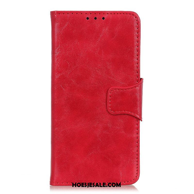 Folio-hoesje voor Xiaomi Redmi Note 12 4G Split Lederen Omkeerbare Sluiting