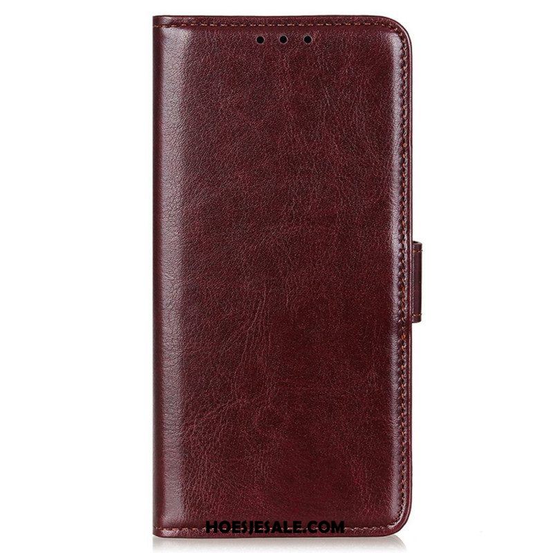 Folio-hoesje voor Xiaomi Redmi Note 12 5G Imitatie Lakleer