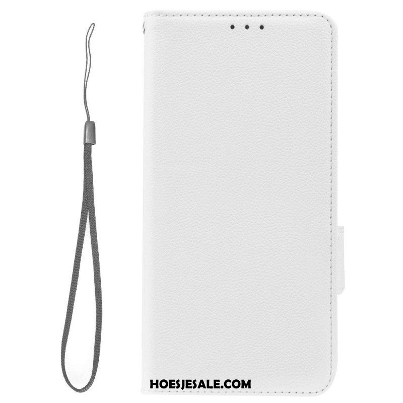 Folio-hoesje voor Xiaomi Redmi Note 12 5G Ultrafijne Lychee-stijl