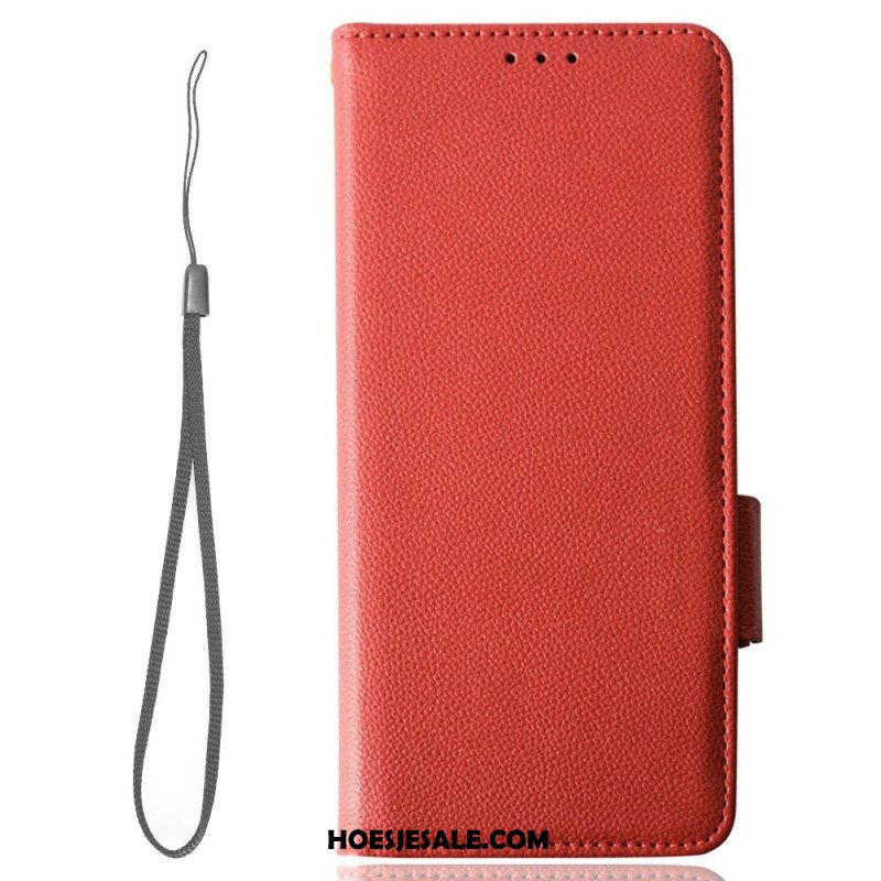 Folio-hoesje voor Xiaomi Redmi Note 12 Pro Met Ketting Dunne Bandjes