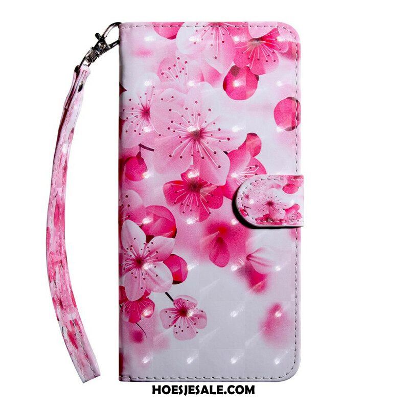 Folio-hoesje voor iPhone 13 Mini Lichte Vlek Bloemen Bloesem