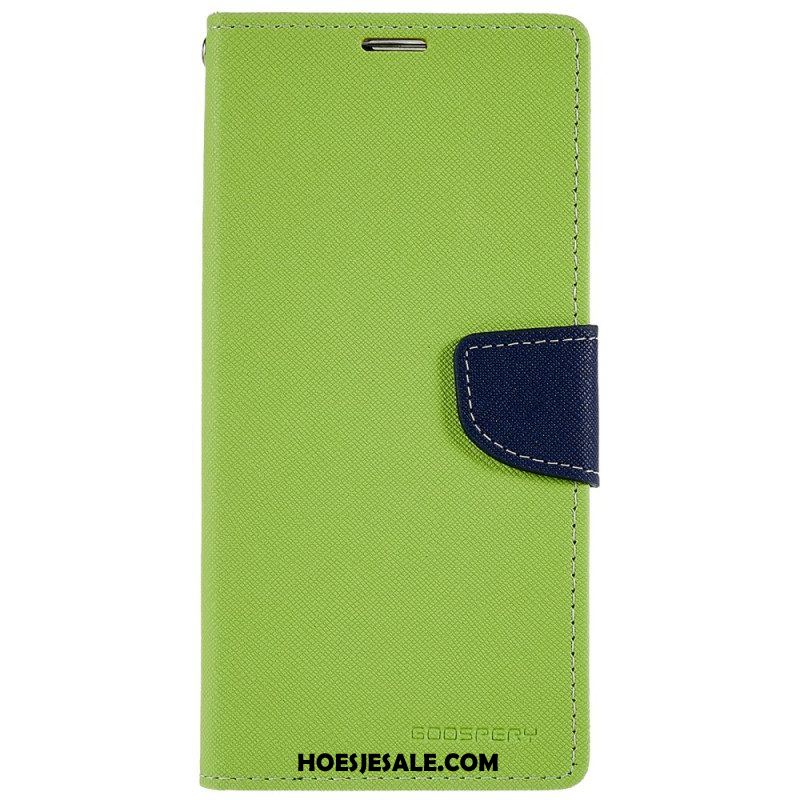 Folio-hoesje voor iPhone 14 Pro Max Tweekleurige Mercury Goospery