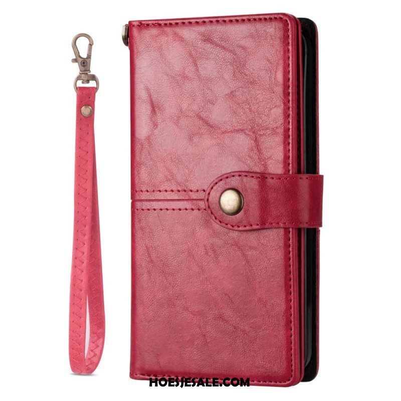 Folio-hoesje voor iPhone 14 Pro Vintage Multifunctioneel