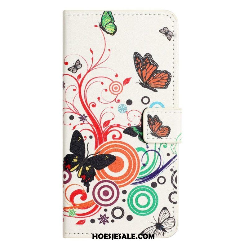 Folio-hoesje voor iPhone 14 Vlinders