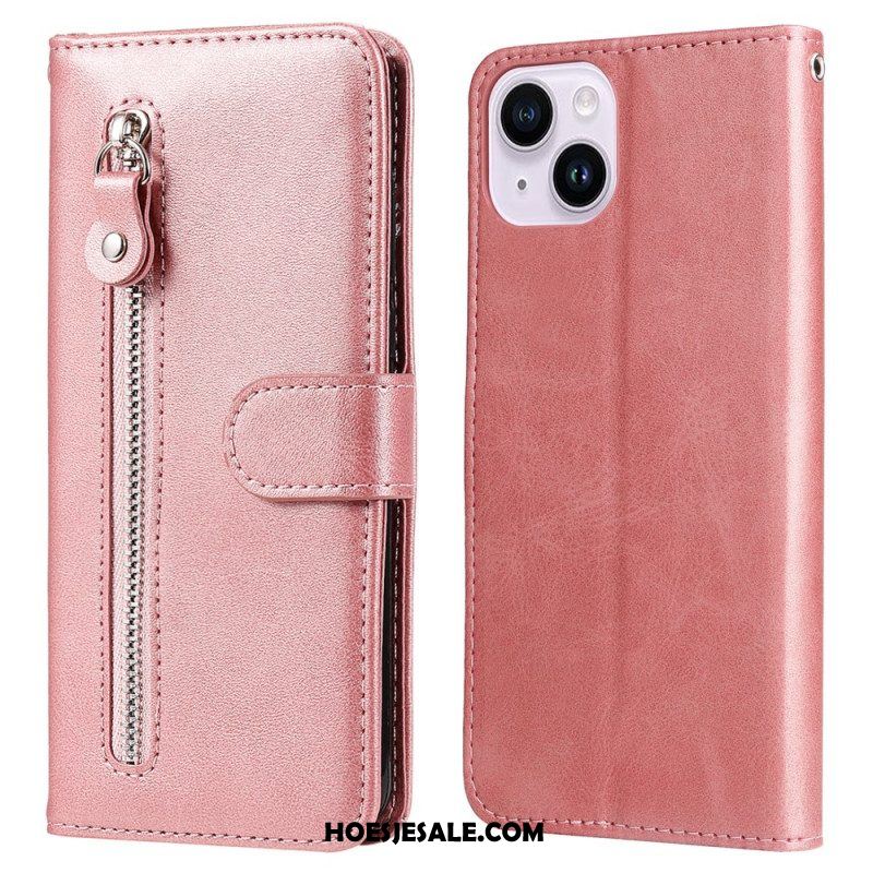 Folio-hoesje voor iPhone 15 Portemonnee