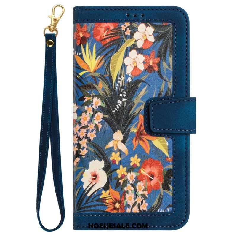 Folio-hoesje voor iPhone 15 Pro Max Luxe Bloemen