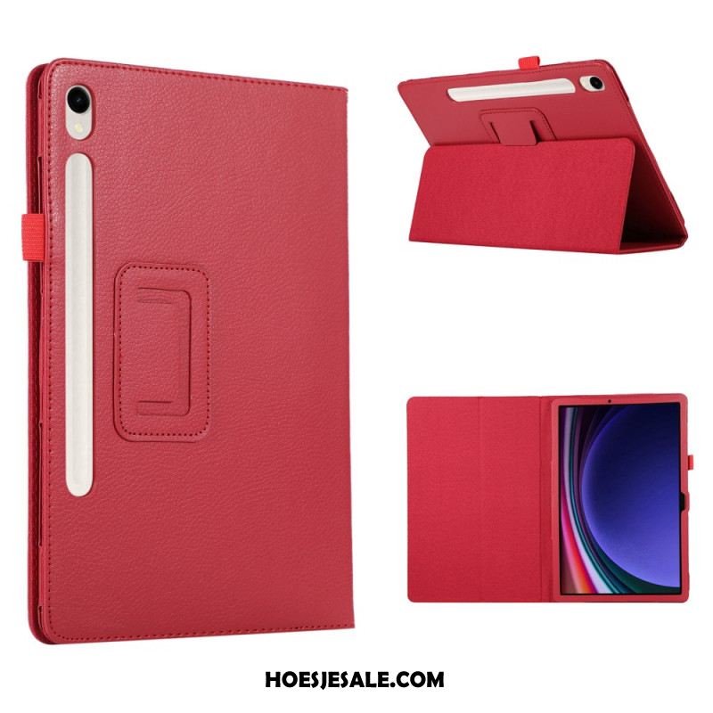 Hoesje Case Samsung Galaxy Tab S9 Telefoonhoesje Ledereffect