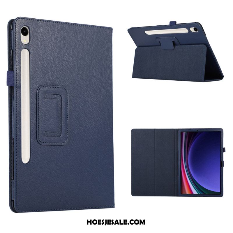 Hoesje Case Samsung Galaxy Tab S9 Telefoonhoesje Ledereffect