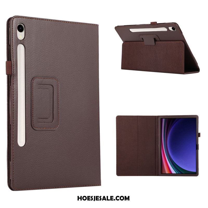 Hoesje Case Samsung Galaxy Tab S9 Telefoonhoesje Ledereffect