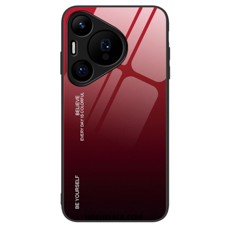 Hoesje Huawei Pura 70 Wees Jezelf Gehard Glas