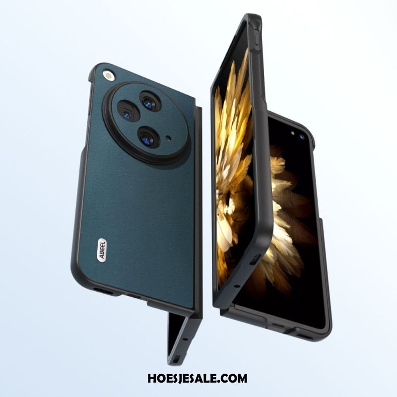 Hoesje Oneplus Open Abeel Neutraal Leer