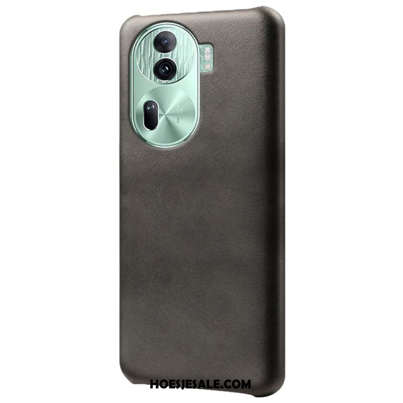 Hoesje Oppo Reno 11 Pro 5g Ledereffect Bescherming Hoesje