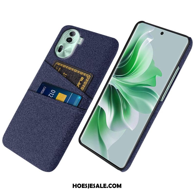 Hoesje Oppo Reno 11 Pro 5g Stoffen Kaarthouder Bescherming Hoesje