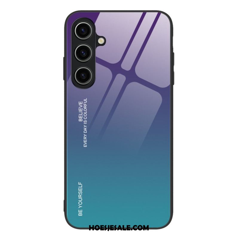 Hoesje Samsung Galaxy A15 5g Wees Jezelf Gehard Glas Bescherming Hoesje