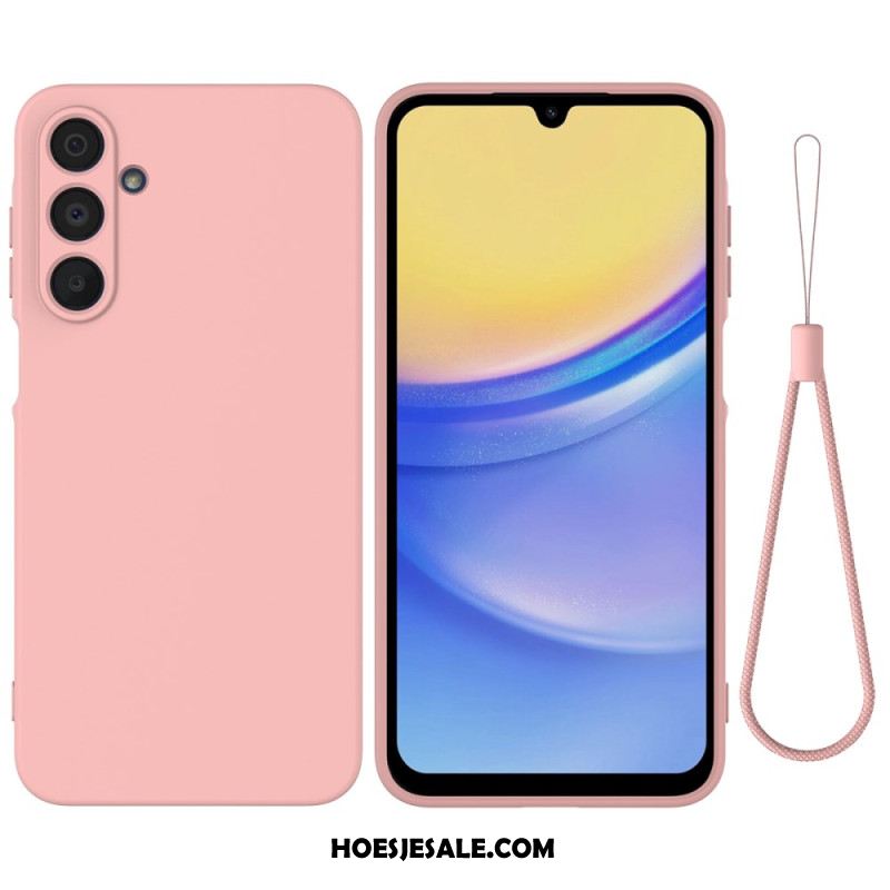 Hoesje Samsung Galaxy A16 5g Vloeibare Siliconen Band Bescherming Hoesje