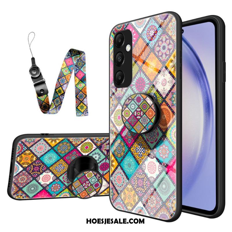 Hoesje Samsung Galaxy A55 5g Met Steun En Patchworkband