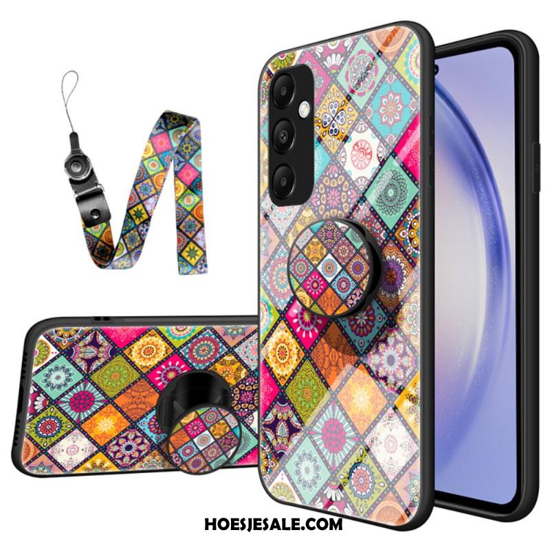 Hoesje Samsung Galaxy A55 5g Met Steun En Patchworkband