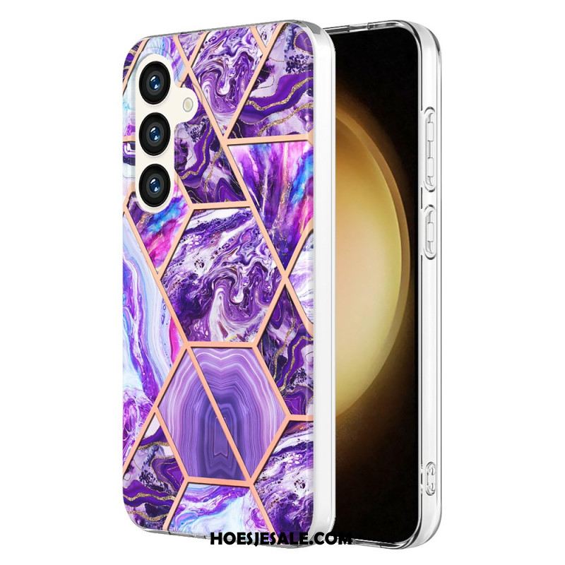 Hoesje Samsung Galaxy S24 5g Geometrisch Marmer