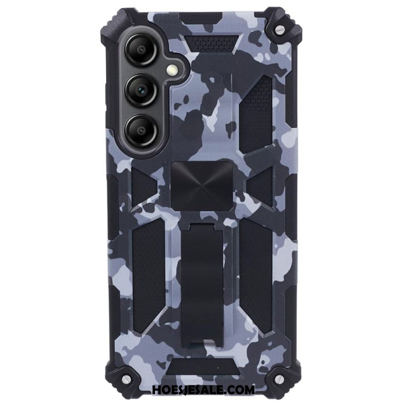 Hoesje Samsung Galaxy S24 Plus 5g Met Ondersteuning En Camouflagepatroon Bescherming Hoesje