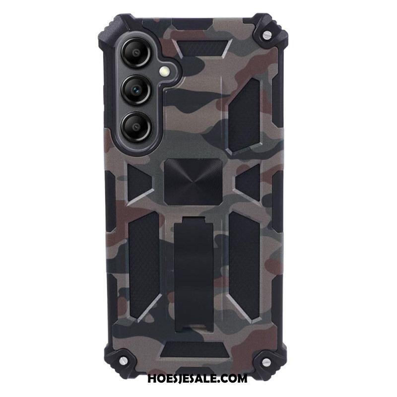 Hoesje Samsung Galaxy S24 Plus 5g Met Ondersteuning En Camouflagepatroon Bescherming Hoesje