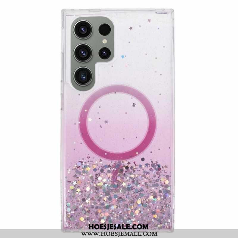 Hoesje Samsung Galaxy S24 Ultra 5g Magsafe-compatibele Glitters