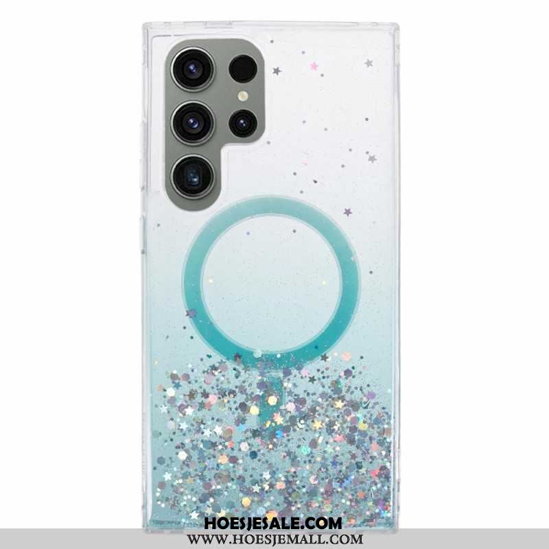 Hoesje Samsung Galaxy S24 Ultra 5g Magsafe-compatibele Glitters