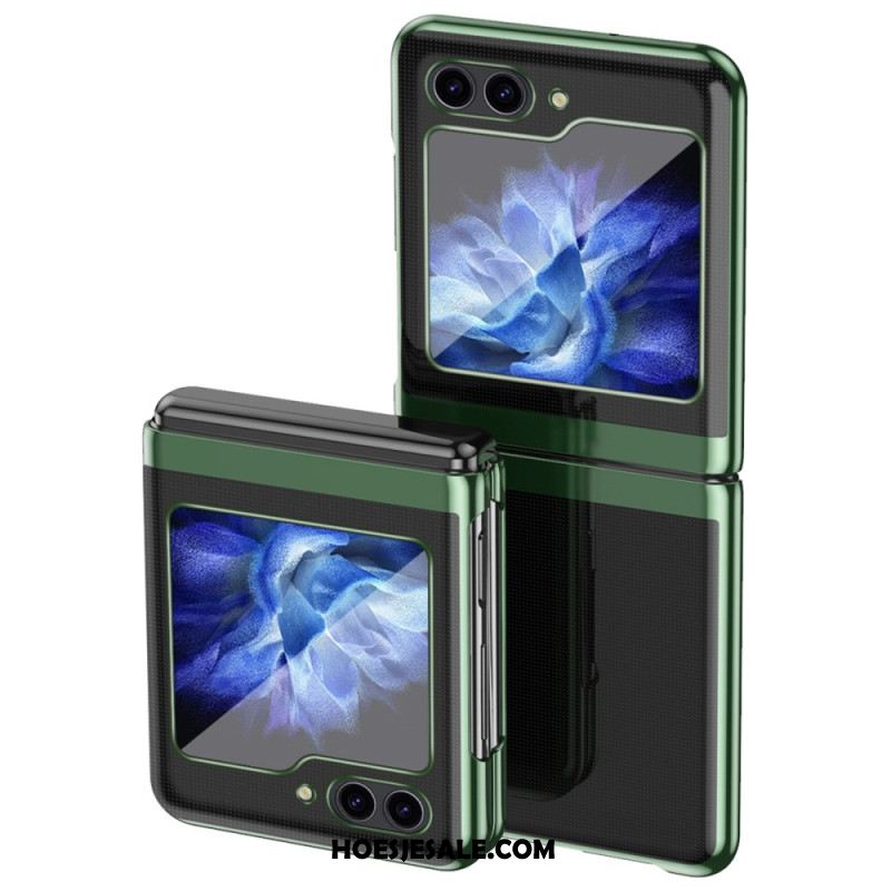 Hoesje Samsung Galaxy Z Flip 6 Transparant Ontwerp En Metaaleffect Bescherming Hoesje