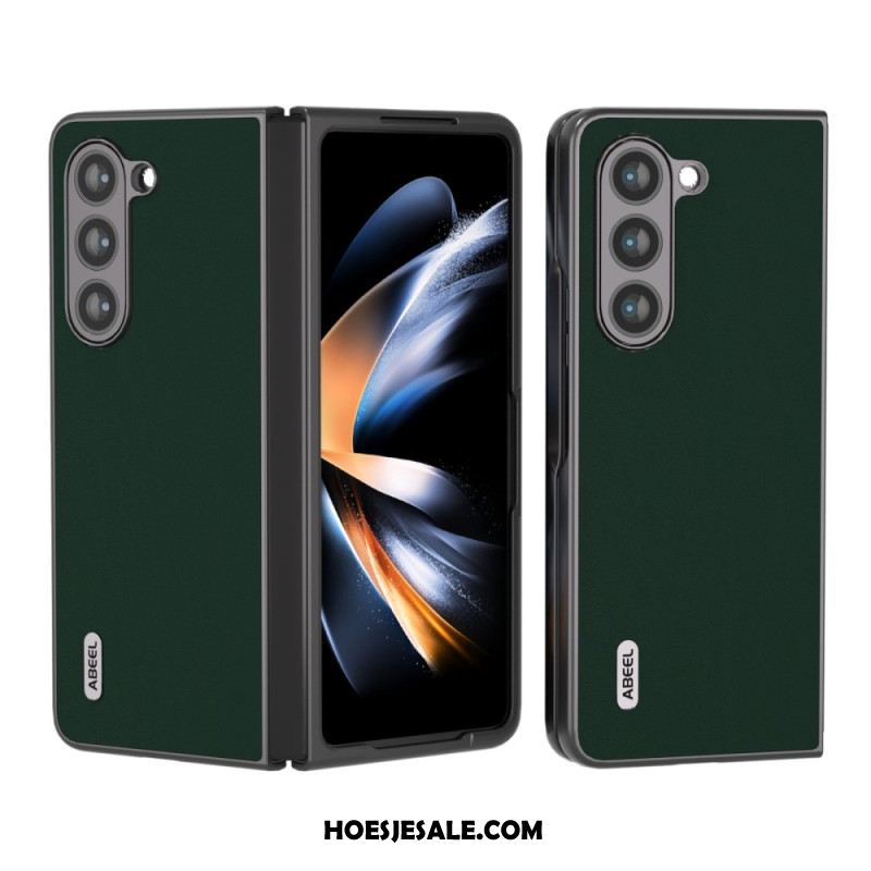 Hoesje Samsung Galaxy Z Fold 5 Abeel-leer