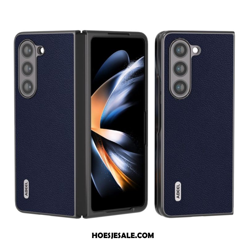 Hoesje Samsung Galaxy Z Fold 5 Getextureerd Leer