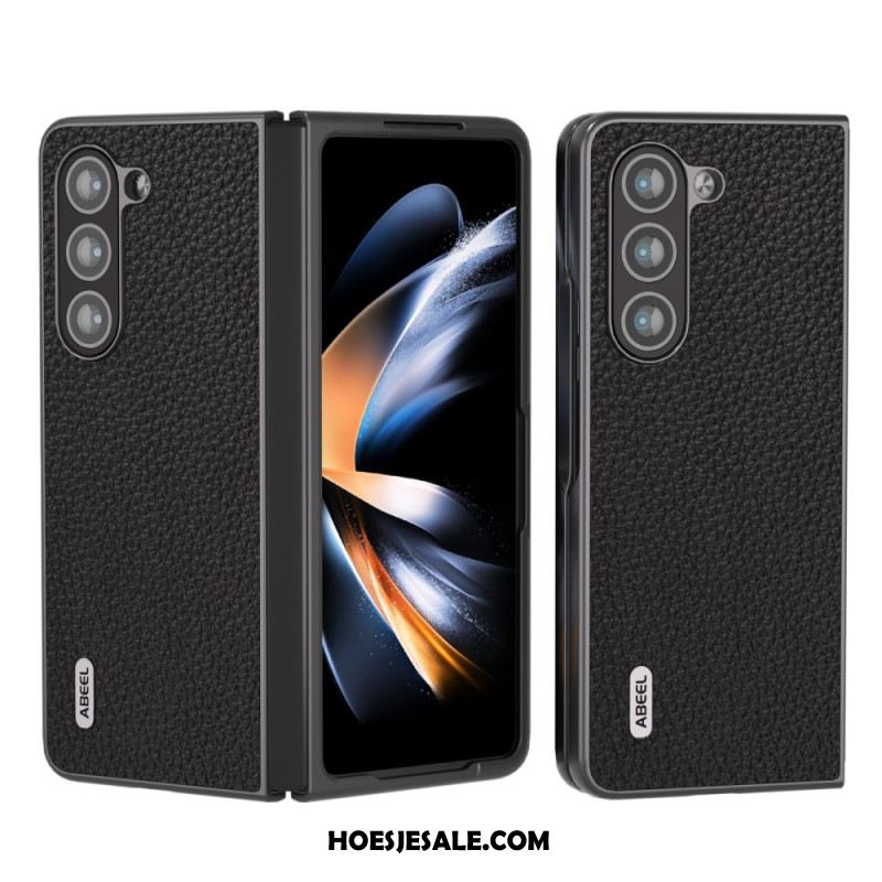 Hoesje Samsung Galaxy Z Fold 5 Klassiek Leer Abeel