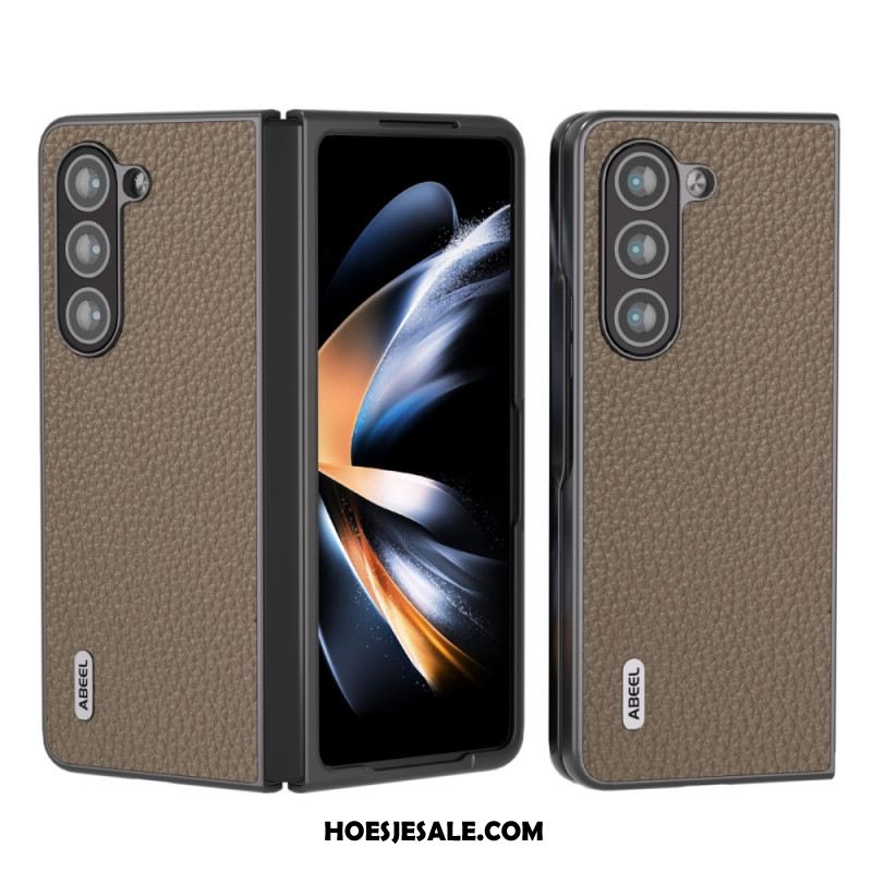 Hoesje Samsung Galaxy Z Fold 5 Klassiek Leer Abeel