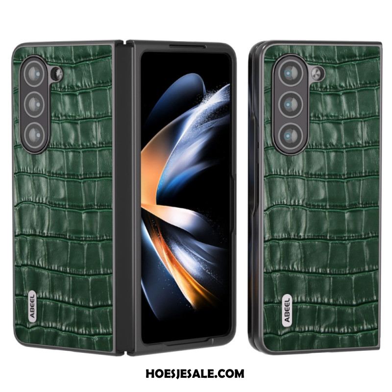 Hoesje Samsung Galaxy Z Fold 6 Krokodiltextuur Abeel Bescherming Hoesje