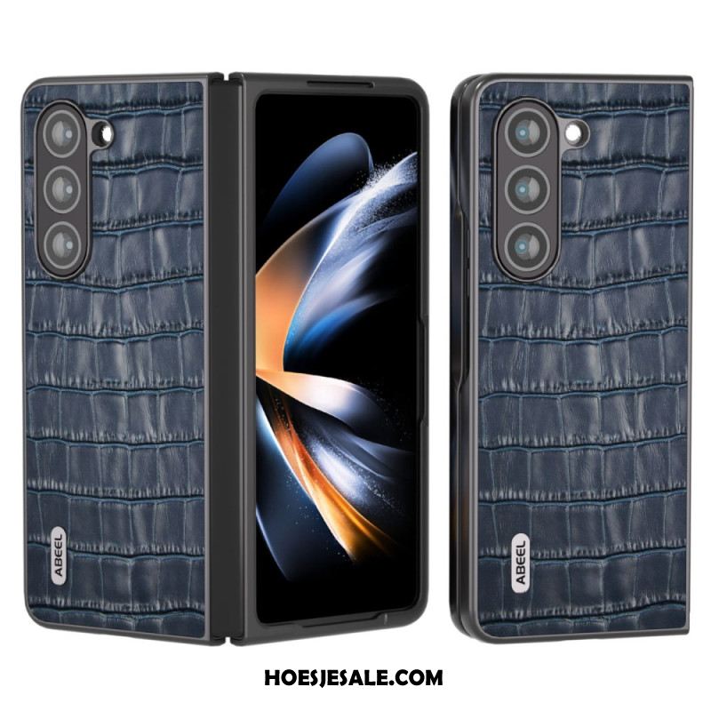 Hoesje Samsung Galaxy Z Fold 6 Krokodiltextuur Abeel Bescherming Hoesje