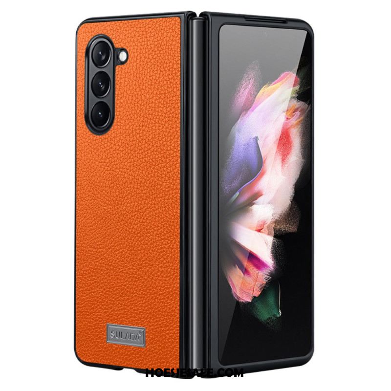 Hoesje Samsung Galaxy Z Fold 6 Kunstleer Litchi Sulada Bescherming Hoesje