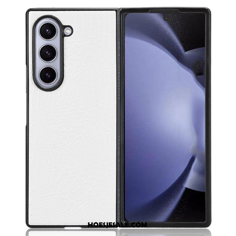 Hoesje Samsung Galaxy Z Fold 6 Ledereffect Bescherming Hoesje