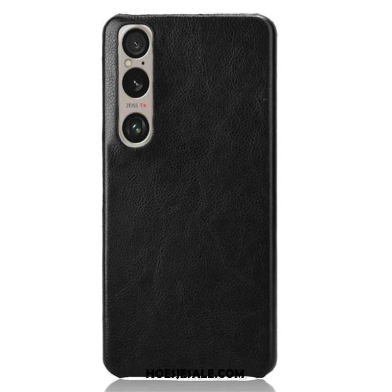 Hoesje Sony Xperia 1 Vi Litchi-leereffect Bescherming Hoesje